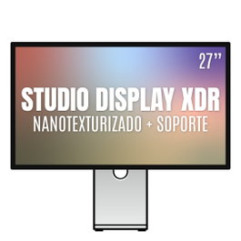 Apple Studio Display XDR MFEP4YP/A Monitor 27" 5K Retina XDR Cristal Nanotexturizado Soporte Altura e Inclinación Ajustable